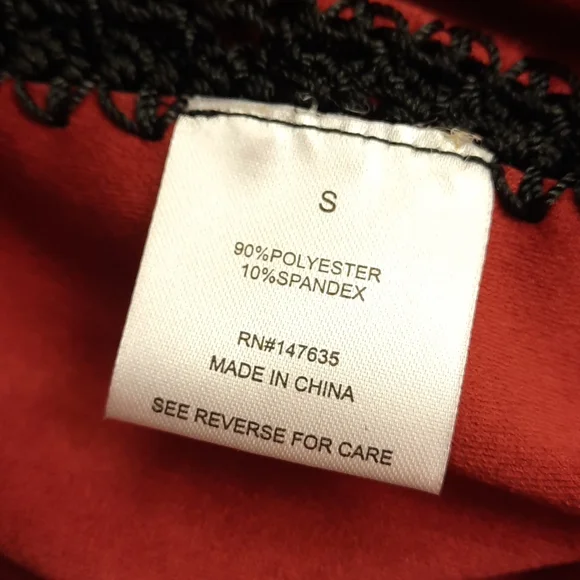 NWT, Romeo & Juliet Couture Wine Combo Patchwork Top - Picture 13 of 15